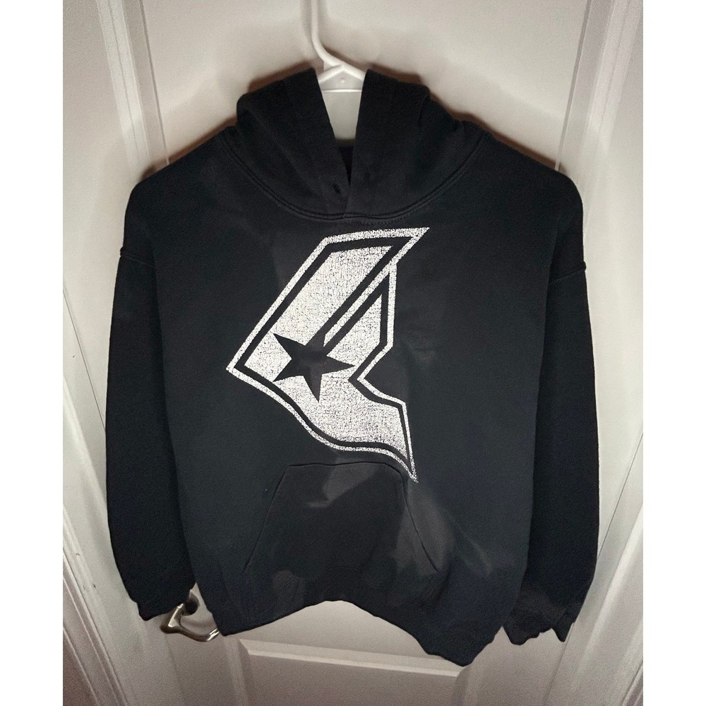 Vintage Y2k Famous Stars And‎ Straps Big Logo Graphic Faded Hoodie Sz Mens Small